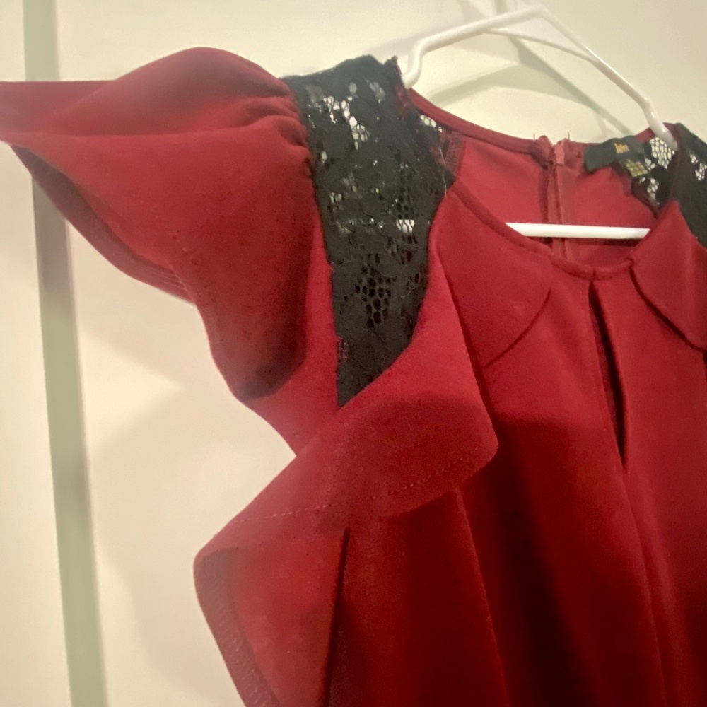 Knitee Vintage Ruffle Lace Bodycon - Picture 2 of 8